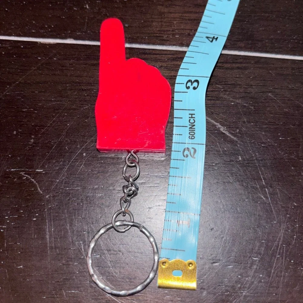 Los Angeles Angels‎ | MLB Red 'Foam' Finger Keychain | Plastic | Number 1 Fan